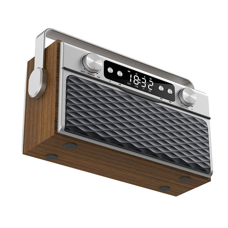 Portable Wireless Wooden Bluetooth Speaker Support FM Radio AUX TFCard MP3Player 