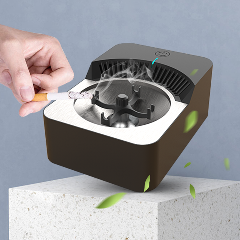 Smart Ashtray, Multifunctional Ashtray for Indoor Home Office 